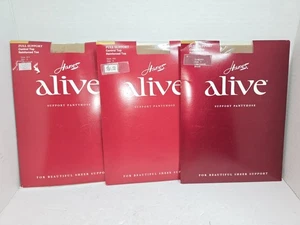 Pantimedias Hanes Alive Full Support Control Top 3 Pares 810 Talla E De Colección Nuevas Nos - Imagen 1 de 2