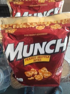 [Lot Of 3 Bags] Munch Peanut Brittle Bites, 14.8 oz [[44.4 Oz In Total]] - Picture 1 of 10