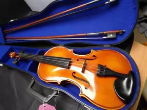 More details for vintage. rudall carte sonata. hungarian full size violin. with hard case &amp; bow.