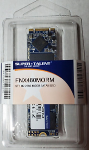 Super Talent STT M.2 2280 Sata III SSD 480GB FNX480MORM Sealed Package.