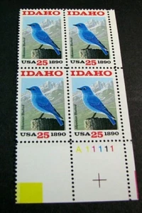 US Plate Blocks Stamp Scott# 2439 Idaho Statehood 1990 MNH L480 - Picture 1 of 1