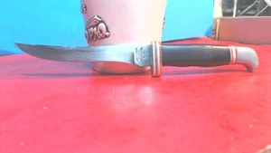 Vtg- JET- AER G-96 No 920 Fixed Blade- Hunting Knife-Stainless- Japan and sheath - Picture 1 of 8