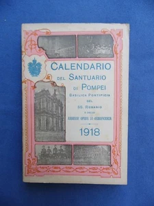 CALENDARIO BASILICA PONTIFICIA S.S. ROSARIO-ANNO 1918-VALLE DI POMPEI - Picture 1 of 1