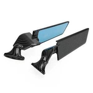 Swivel Wing Fin Rearview Mirrors For Honda CBR 600 RR 03-12 CBR 1000 RR 04-07 AU - Picture 1 of 8