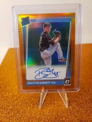 2021 Donruss Optic Rated Rookies Signatures Braxton Garrett Auto /125 #RRS-BG - Image 1 of 2