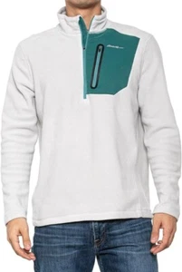 Eddie Bauer Men’s Pullover Gray/Green Medium NEW - Picture 1 of 1
