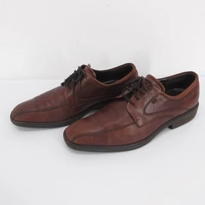 Zapatos con puntera de bicicleta ECCO para hombre Illinois talla US 10 EU 44 cuero marrón Oxford Derby - Imagen 1 de 11