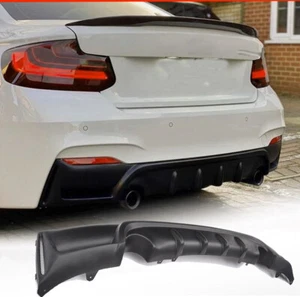 Difusor de parachoques trasero negro mate para BMW F22 F23 M240i M235i M Sport 2014UP - Imagen 1 de 11