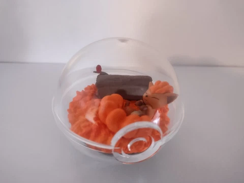 Pokemon Kanto Vulpix Re-Ment Pokemon Terrarium Collection Four Seasons Figure Cover