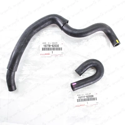Genuine Toyota 4Runner Tacoma T100 3.4 V6 5VZFE Engine Oil Cooler By-pass Hoses - Image 1 of 4
