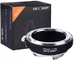 K&F Concept Adapter for Nikon F(Auto/Ai/Ais/D) Mount Lens to Leica M Camera - Picture 1 of 7