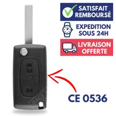 Coque de télécommande plip pour clé CITROEN C2 C3 C4 Picasso Berlingo CE0536