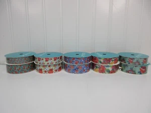 Pioneer Woman Floral Grosgrain Ribbon 5 Patterns 2 sizes 5/8" 7/8" to choose fr - Picture 1 of 59