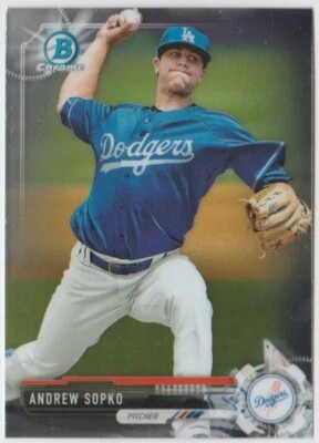 2017 Bowman Chrome Prospects #BCP83 Andrew Sopko - Los Angeles Dodgers - Image 1 of 2