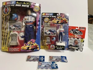 Vintage Special Edition Valvoline Mark Martin NASCAR Figures & Car after signed. - Picture 1 of 15