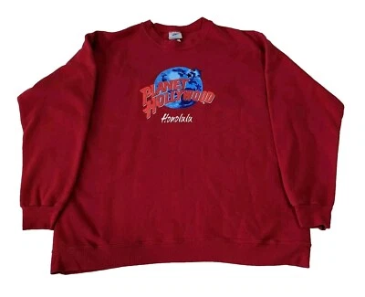 Sudadera Planet Hollywood Honolulu Vintage Roja XL Etiqueta Bordada EE. UU. Foto 1 de 4