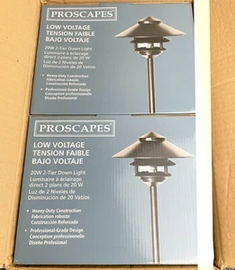 2 PACK - Malibu Proscapes 20W 3-Tier Landscape Light Pathway Outdoor Weatherproo - Picture 1 of 14