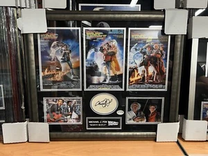 Michael J Fox Signed Back To The Future 20x24 PSA Certified - Picture 1 of 9