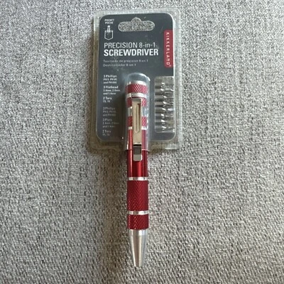 KIKKERLAND Precision 8-in-1 Screwdriver Pen Set - Gold - Image 1 of 3
