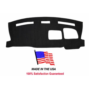 Black Carpet Dash Cover Compatible w/ Chevy Van Express 2500 2003-2015 USA Made - Picture 1 of 11