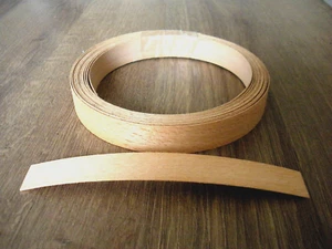5 m Kantenumleimer, Furnierkante, Echtholzfurnier Buche, 0,6 mm x 19 mm, ohne SK - Bild 1 von 3