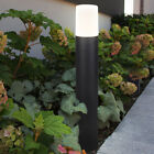 LED Extérieur Support de Lampe Terrasse Éclairage Aluminium Bollard Jardin Noir