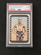 1977 Star Wars Sticker The Fantastic Droid Threepio PSA 6 Sticker #26 C-3PO
