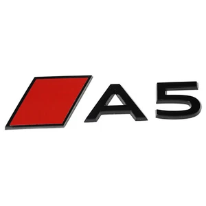 Audi A5 Lettering Emblem Audi Sport Diamond Sticker Tailgate Black - Picture 1 of 1