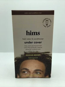 Medium Brown Men’s Hair Color Hims Undercover Semi Permanent Gray Shampoo 5 Min - Picture 1 of 4