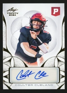 2024 Leaf Trinity Autograph Coulter Cleland #BA-CC2 Rookie Signature Davidson RC - Picture 1 of 3
