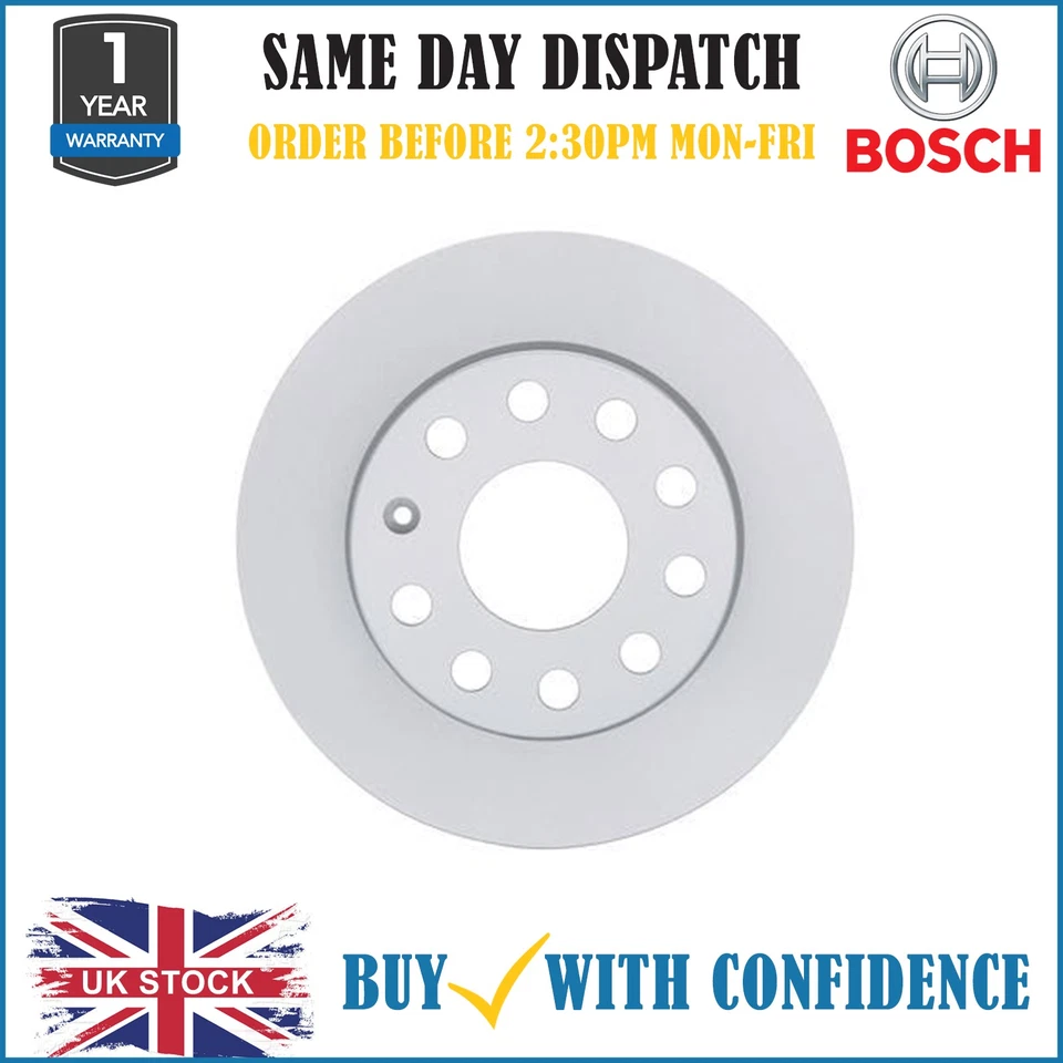 For VW Jetta 1.6 2.0 2010-2017 Bosch Brake Dics 0986479099 - Image 1 of 1
