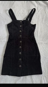 Denim &Co black Denim Dress Size 8 Excellent Condition - Picture 1 of 5
