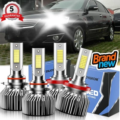 For Toyota Camry 2007-2018 LED Headlight High/Low Beam Bulbs Kit Super Bright - Imagem 1 de 4