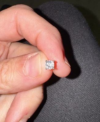 Pendientes diamante sobre plata de ley 925 Foto 1 de 3