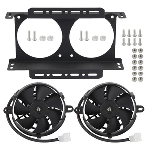 5.5" Dual Radiator Engine Cooling Fans Mount Bracket for Mocal 19 Row Oil Cooler - Picture 1 of 8