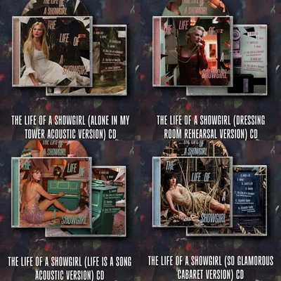 Taylor Swift The Life Of A Showgirl 4X CD Complete Set 8 Exclusive Songs - Bild 1 von 4