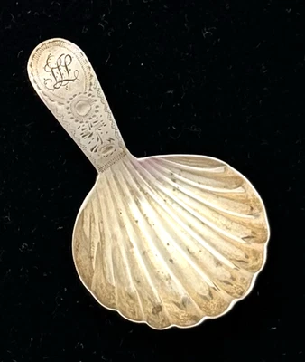 Carrito de té inglés plateado cuchara cuenco Stephen Adams 1793 Foto 1 de 4