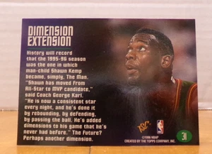 TSC MEMBERS ONLY LTD BASKETBALL CARD DIMENSION EXTENSION SHAWN KEMP SUPER SONICS - Picture 1 of 2