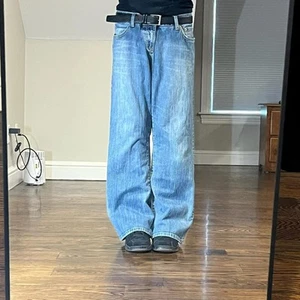 Vintage 2000s Wide Leg Stonewash American Eagle Y2K Bootcut Jeans - Bild 1 von 8