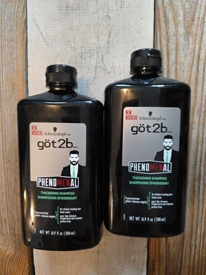 Champú espesante fenomenal Got2b 2 unidades Schwarzkopf Fresh Scent 16,9 oz cada uno Foto 1 de 2