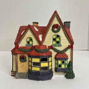 1996 Vintage Trim A Home Christmas Hand-Painted Porcelain Holiday Village - Picture 1 of 8