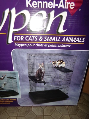 Jaula para corral de animales pequeños Petmate Kennel-aire 35,5" W x 24,5" D x 48,5" H patio de juego Foto 1 de 4