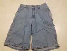 Lee Dungarees Jean Shorts Men's Workwear 32 Blue Zip Fly Pockets 