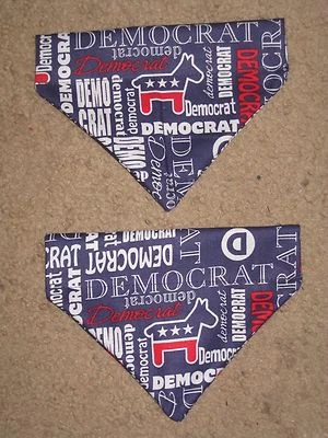 Democrat Dog Bandana - 2 designs - 5 sizes XS-XL - Image 1 of 2