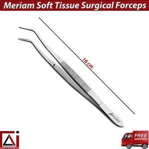 Fórceps quirúrgicos de tejido blando Meriam dentales London College pinzas herramientas de laboratorio nuevas - Imagen 1 de 5