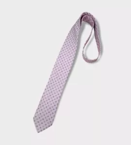 PAL ZILERI XL Pink Geometric Floral Silk LUXURY Tie ITALY - Picture 1 of 4