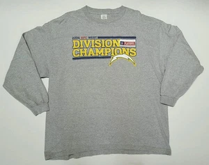 San Diego Chargers 2006 AFC West Division Champions 2XL, LS T-Shirt - Picture 1 of 4