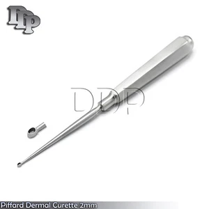 Piffard Dermal Curettes 2MM Oval Shape Cup 6 1/4" Surgical Instruments  - Picture 1 of 3