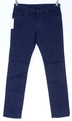 NWT VERSACE COLLECTION Blue Corduroy Stretch Cotton Slim Fit Jeans 32 (EU 48) - Image 1 of 4