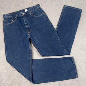 VTG Levis 505 Jeans Mens 36x36 Grunge Zip Fly Whisker Fades Y2K Distressed Skate - Picture 1 of 9